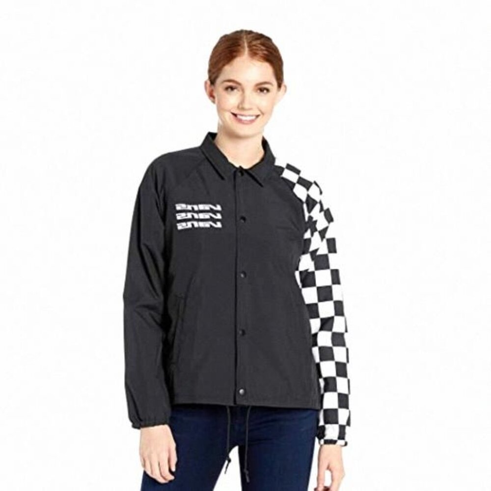 💖MEGA SALE💖VANS Thanks Coach Superspeedee Womens XS VN0A47V5BLK Black Jacket S